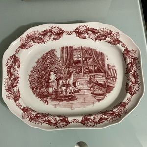 St. Nick platter by Spode made for Williams-Sonoma